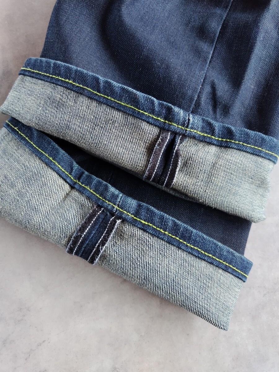 メキシコ製 VOLCOM ボルコム ジーンズ Lot.VLCM10 32インチ USED加工モデル ストレッチ テーパード デニムパンツ VOLCOM BRAND JEANS