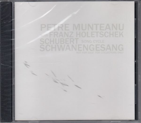 [CD/NA]シューベルト:歌曲集「白鳥の歌」/P.ムンテアヌー(t)&F.ホレチェク(p)_画像1