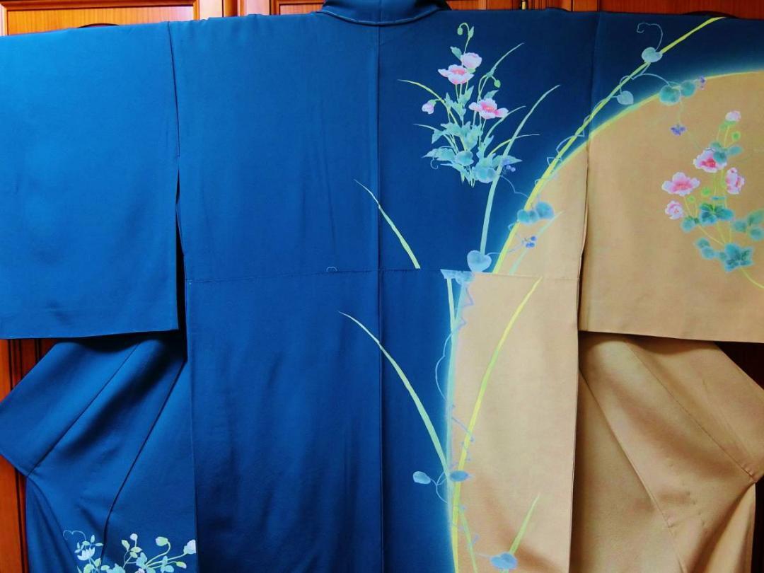  beauty beautiful excellent article [ new goods unused ] 10 day block .. single ..... hand ... mountain .. daffodil ...-. flower pattern silk visit wear * wonderful *.. door color -. flour color - beauty . color 