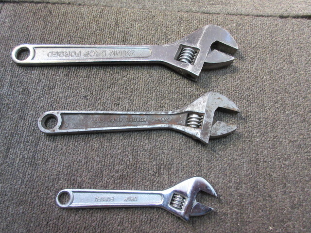  monkey wrench 3 piece 250mm 1 piece 200mm 1 piece 150mm 1 piece 3 piece set 