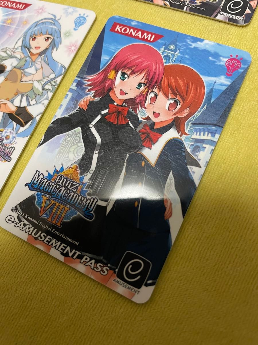 クイズマジックアカデミー e-amusement pass 6枚セット QMA e クイズマジックアカデミー e-amusement pass 6枚セット QMA e