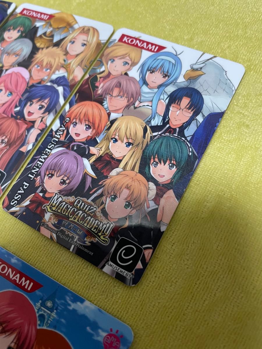 クイズマジックアカデミー e-amusement pass 6枚セット QMA e クイズマジックアカデミー e-amusement pass 6枚セット QMA e