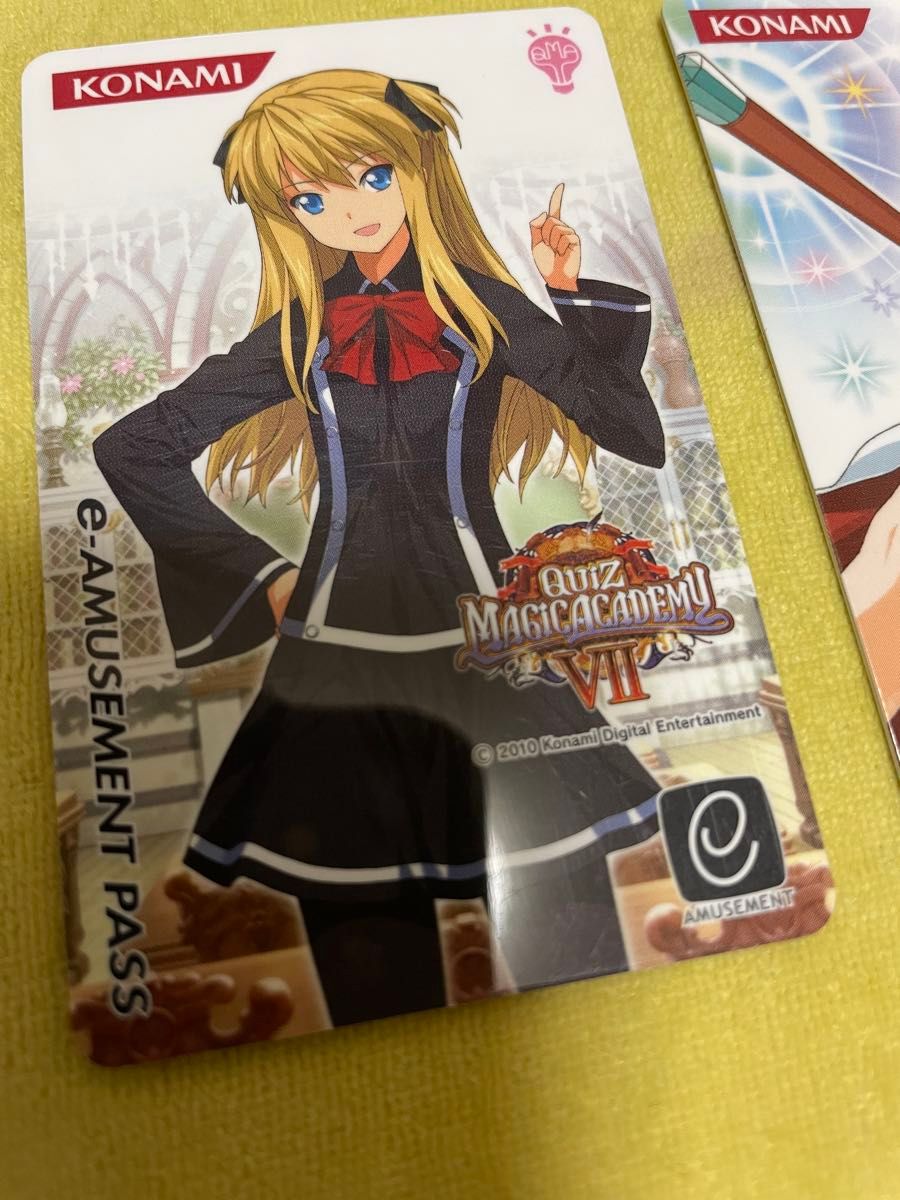 クイズマジックアカデミー e-amusement pass 6枚セット QMA e クイズマジックアカデミー e-amusement pass 6枚セット QMA e