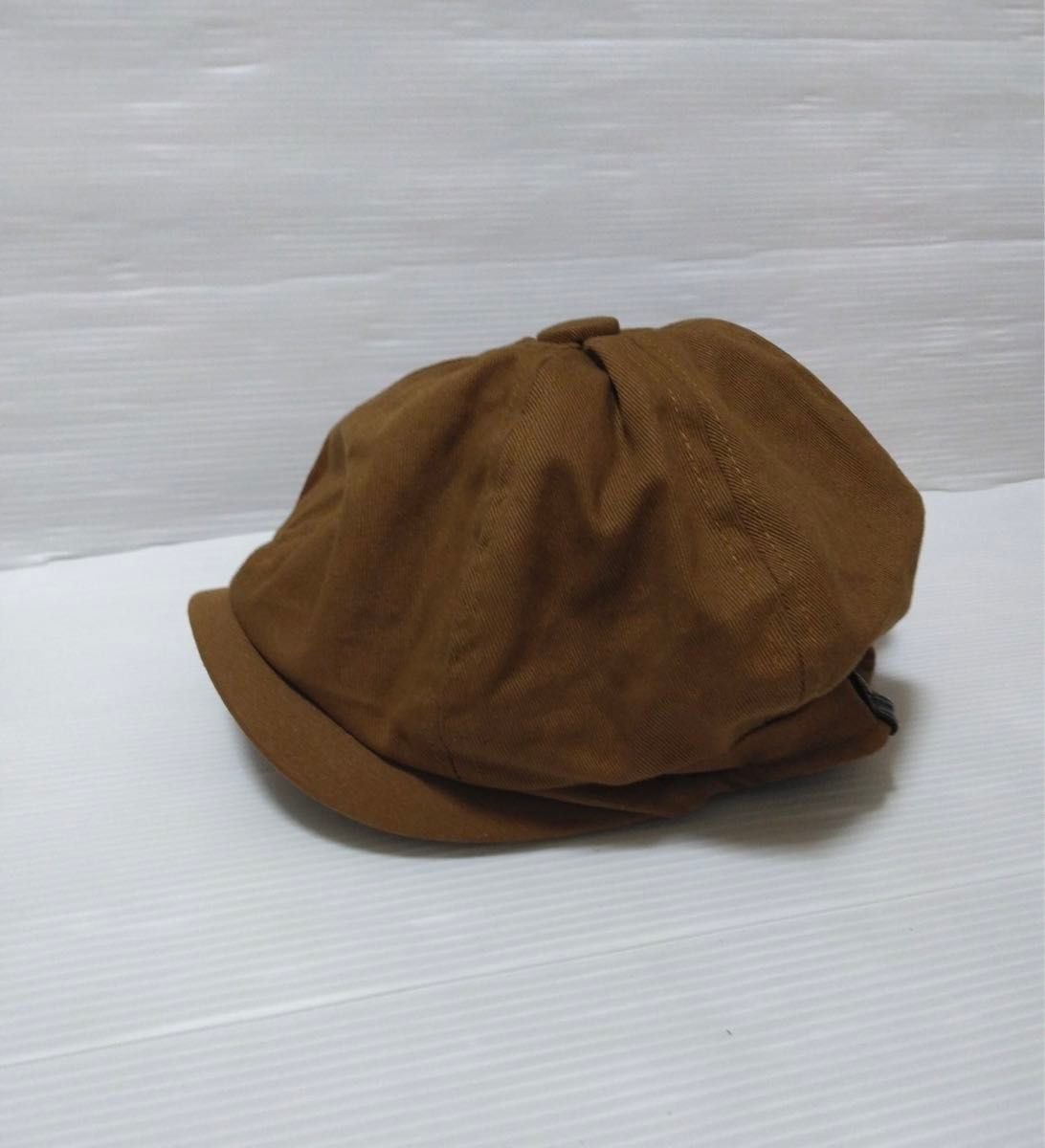 キャスケット ハンチング ユニセックス　茶　ブラウン　帽子 ハット   ハンチング帽