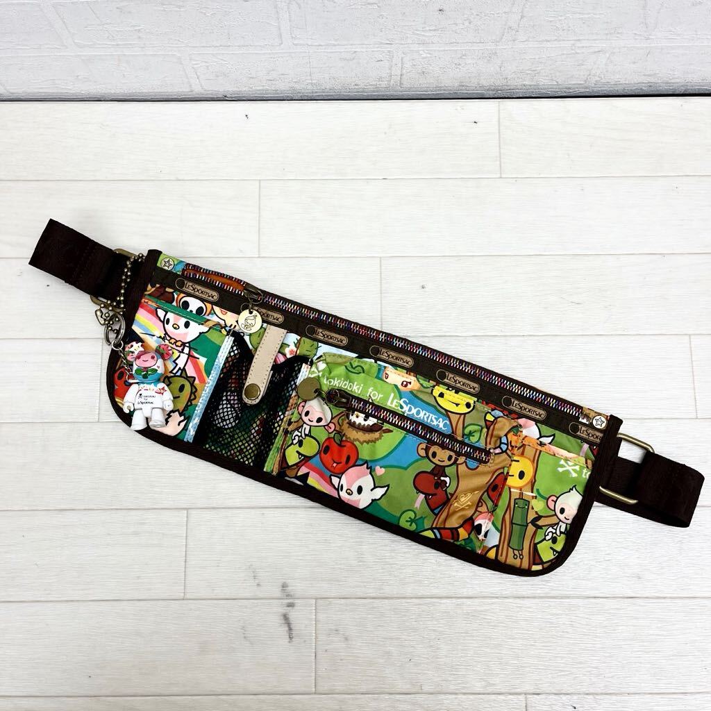 1425◎ tokidoki for LeSportsac トキドキ レスポートサック バッグ 鞄 ボディ ウエスト ショルダー 総柄 レディース_画像1