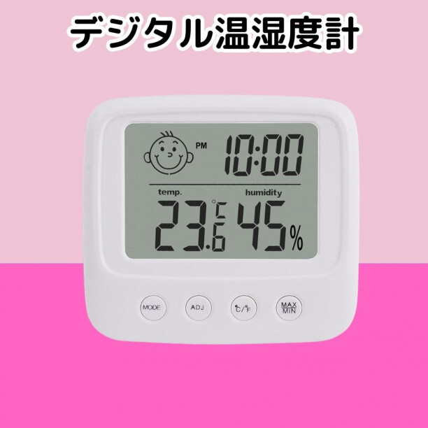 温湿度計 置時計 デジタル時計 卓上 湿度計 温度計 アラームありの画像1