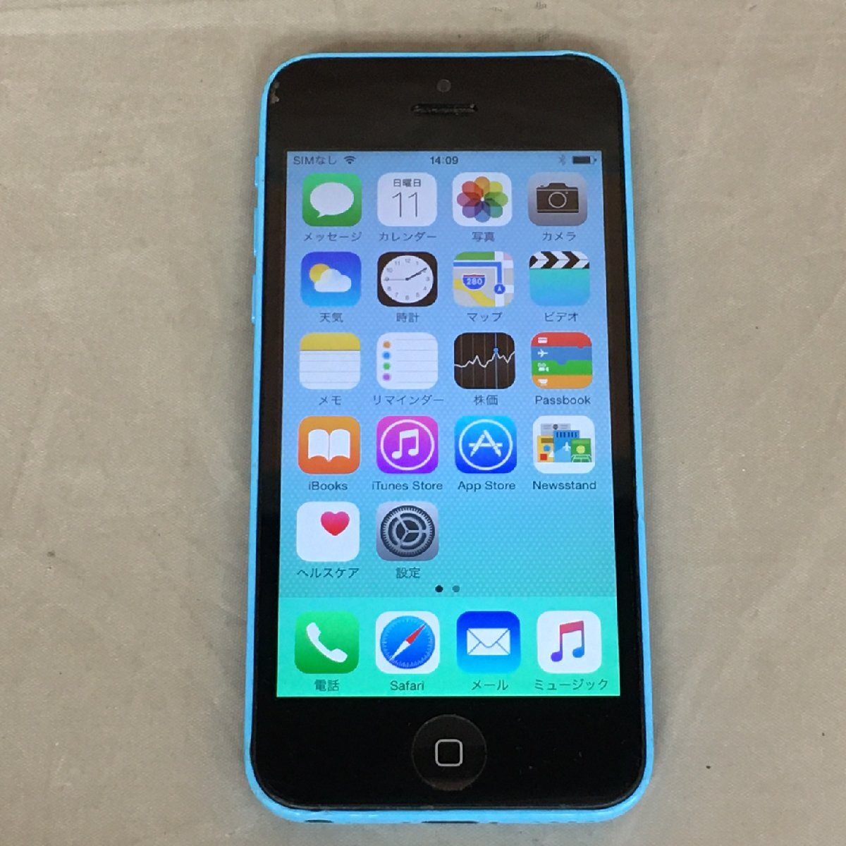 【中古品C】docomo(ドコモ) iPhone 5c 16GB ME543J/A ネットワーク利用制限：〇 カラー：ブルー (管理番号：063109)_画像9