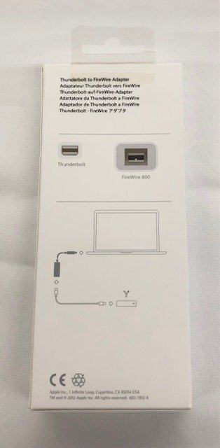 【中古品】 Apple（アップル）Thunderbolt-FireWireアダプタ MD464ZM/A ※動作確認は行っておりません (管理番号：060109）の画像9