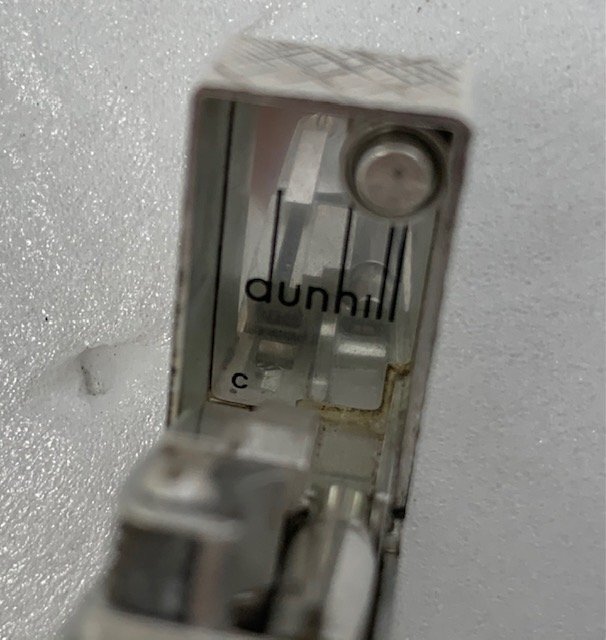 【中古品】Dunhill ダンヒル ガスライター シルバーカラー  着火未確認 ジャンク  ヴィンテージ アンティーク (管理番号：060105）の画像7