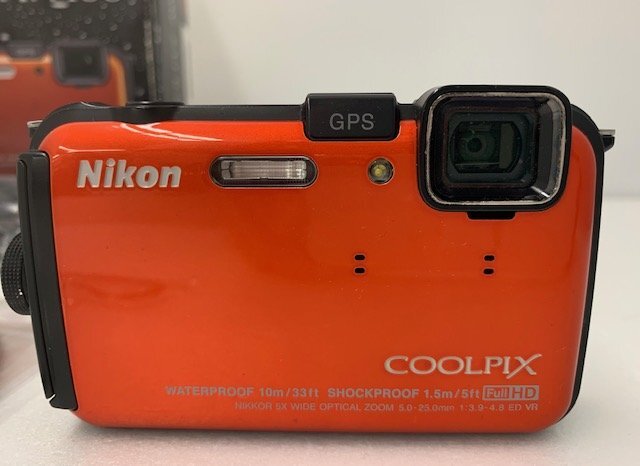 【中古品】Nikon COOLPIX AW100 サンシャインオレンジ 防水/防塵/耐衝撃 GPS コンパクトデジタルカメラ (管理番号：060109）の画像3