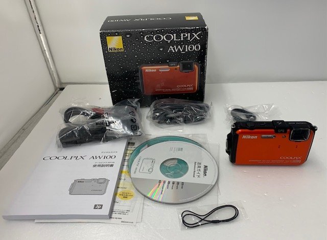 【中古品】Nikon COOLPIX AW100 サンシャインオレンジ 防水/防塵/耐衝撃 GPS コンパクトデジタルカメラ (管理番号：060109）の画像2