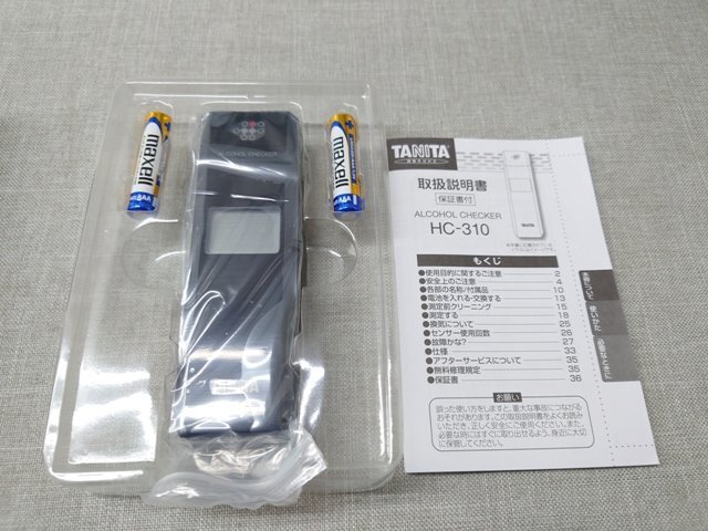 【未使用品】TANITA アルコールチェッカー HC-310 ブラック タニタ (管理番号：049110)の画像6