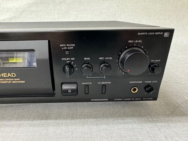 【中古品】SONYソニー ステレオカセットデッキ TC-K710S 動作確認済み 本体のみ（管理番号：049109）　_画像2