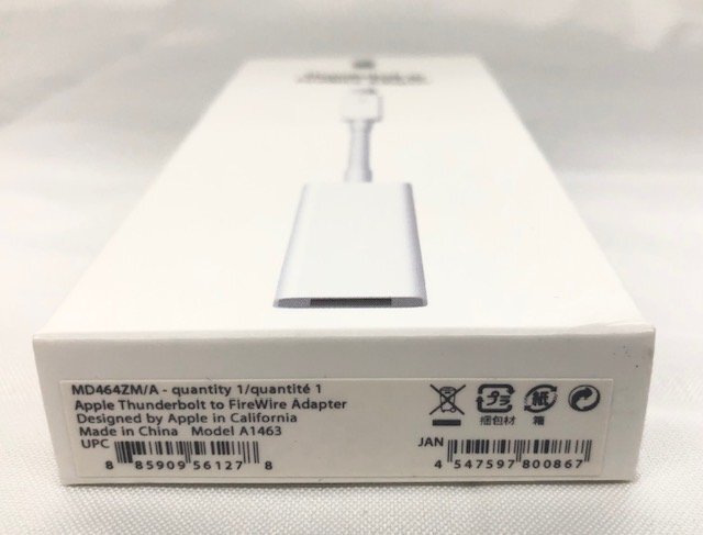 【中古品】 Apple（アップル）Thunderbolt-FireWireアダプタ MD464ZM/A ※動作確認は行っておりません (管理番号：060109）の画像10