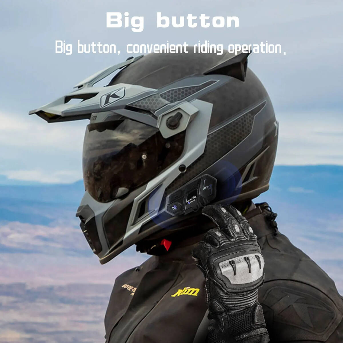 【日本語版・最新】FODSPORTS バイク インカム M1-S Pro 最大8人同時通話 Bluetooth ヘルメットインターホンヘッドセット オートバイの画像6
