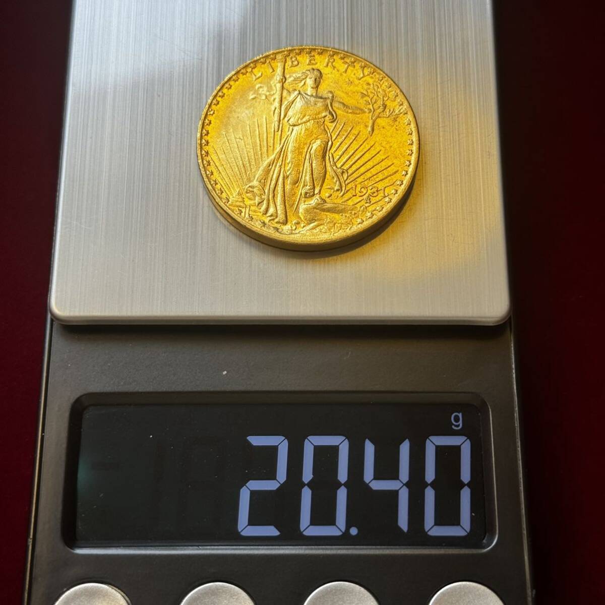アメリカ 硬貨 古銭 自由の女神 1931年 国会議事堂 トーチ オリーブ 太陽 ワシ コイン 金貨 外国古銭 の画像6