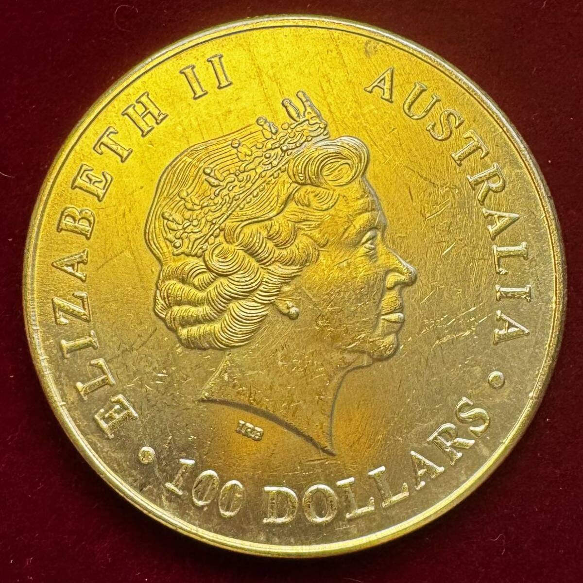 オーストラリア 硬貨 古銭 エリザベス2世 2015年 カンガルー 月光 記念幣 コイン 金貨 外国古銭 の画像2