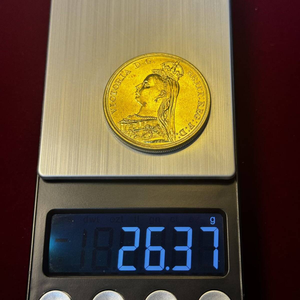 イギリス 硬貨 古銭 ヴィクトリア女王 1888年 イギリス領オーストラリア 聖ジョージ 竜殺し ナイト ドラゴン コイン 金貨 外国古銭 の画像6