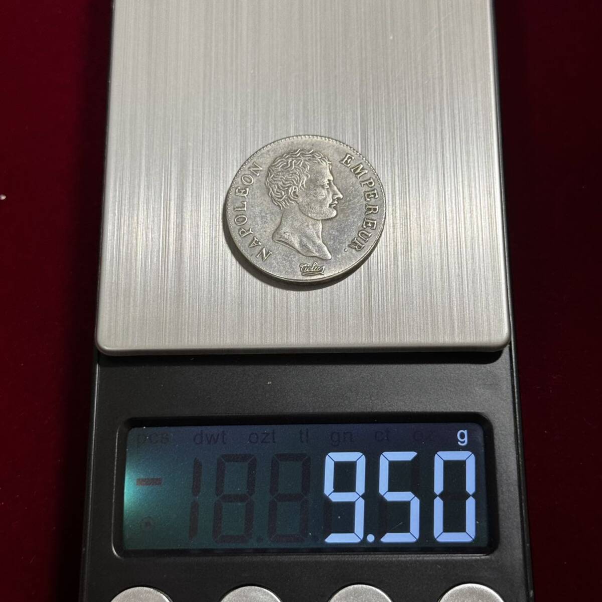 フランス ナポレオン1世 硬貨 古銭 1806年 オリーブの枝 クラウン 2フラン コイン 銀貨 外国古銭 海外硬貨_画像6