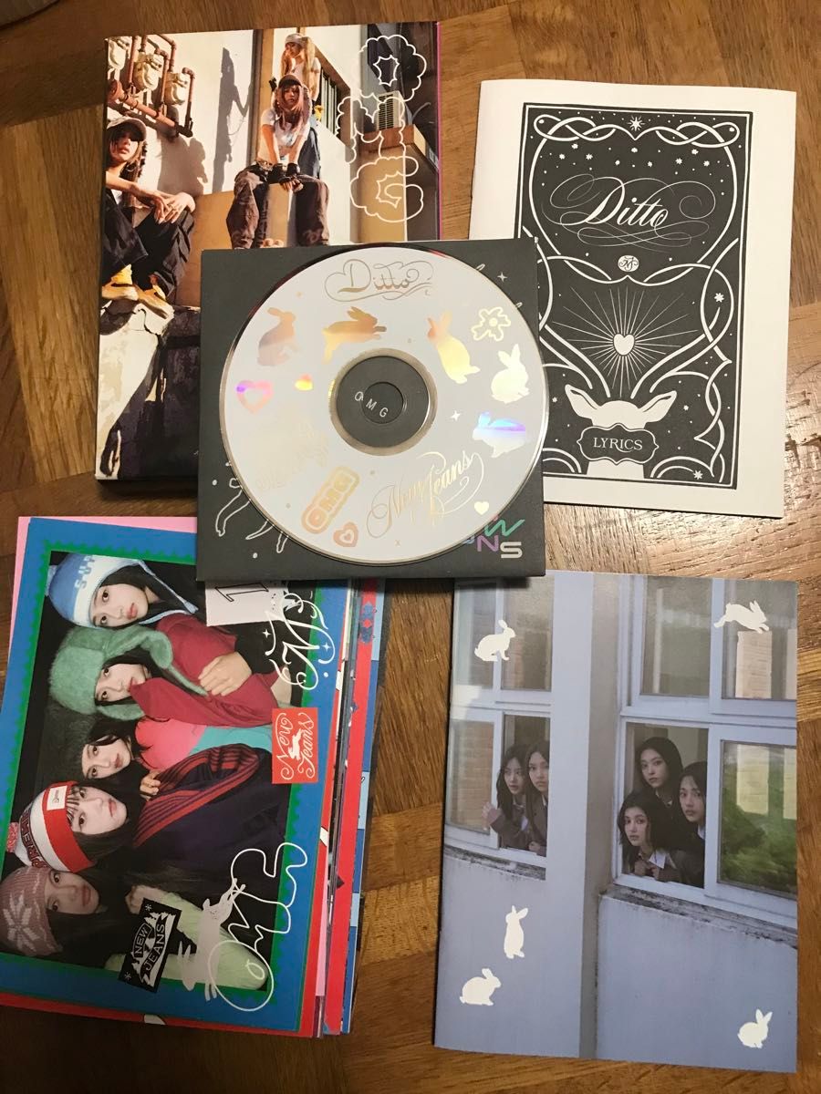 NEW JEANS OMG Ditto シングル アルバム ポストカード CD K-POP ニュージーンズ 写真集 セット