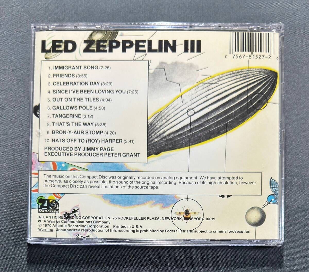 【SD19128-2/US盤】レッド・ツェッペリン III ATLANTIC Led Zeppelinの画像2