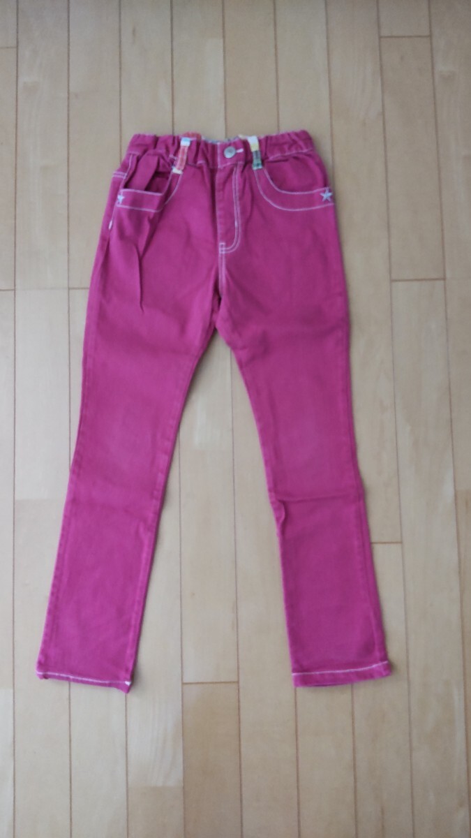 ジャンクストア デニム カラージーンズ デニムパンツ 130サイズ ピンク 試着のみ 男の子 カッコいい ジーパン_画像1
