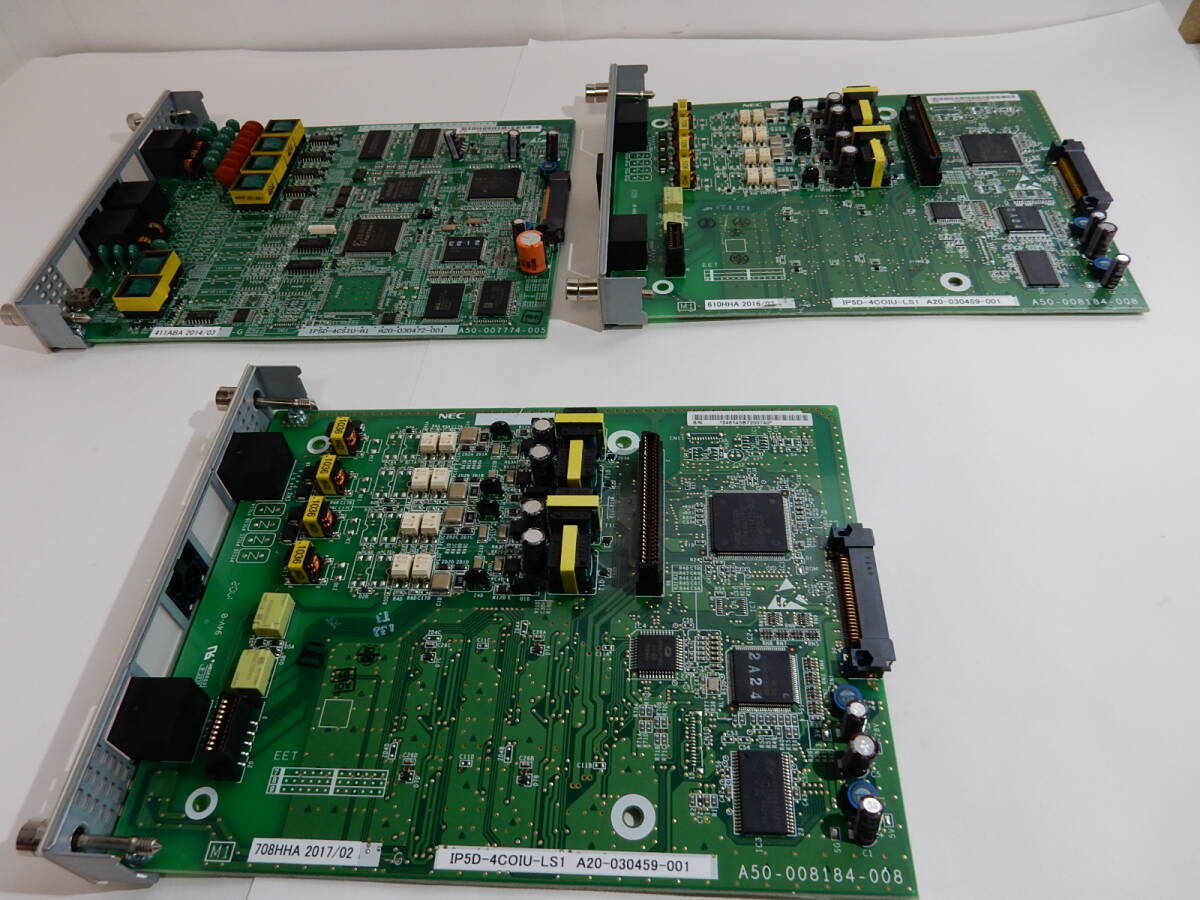 ④NEC UX 4COIU/4CSIU IP5D-4COIU-LS1/4CSIU-A1 together 3 point 