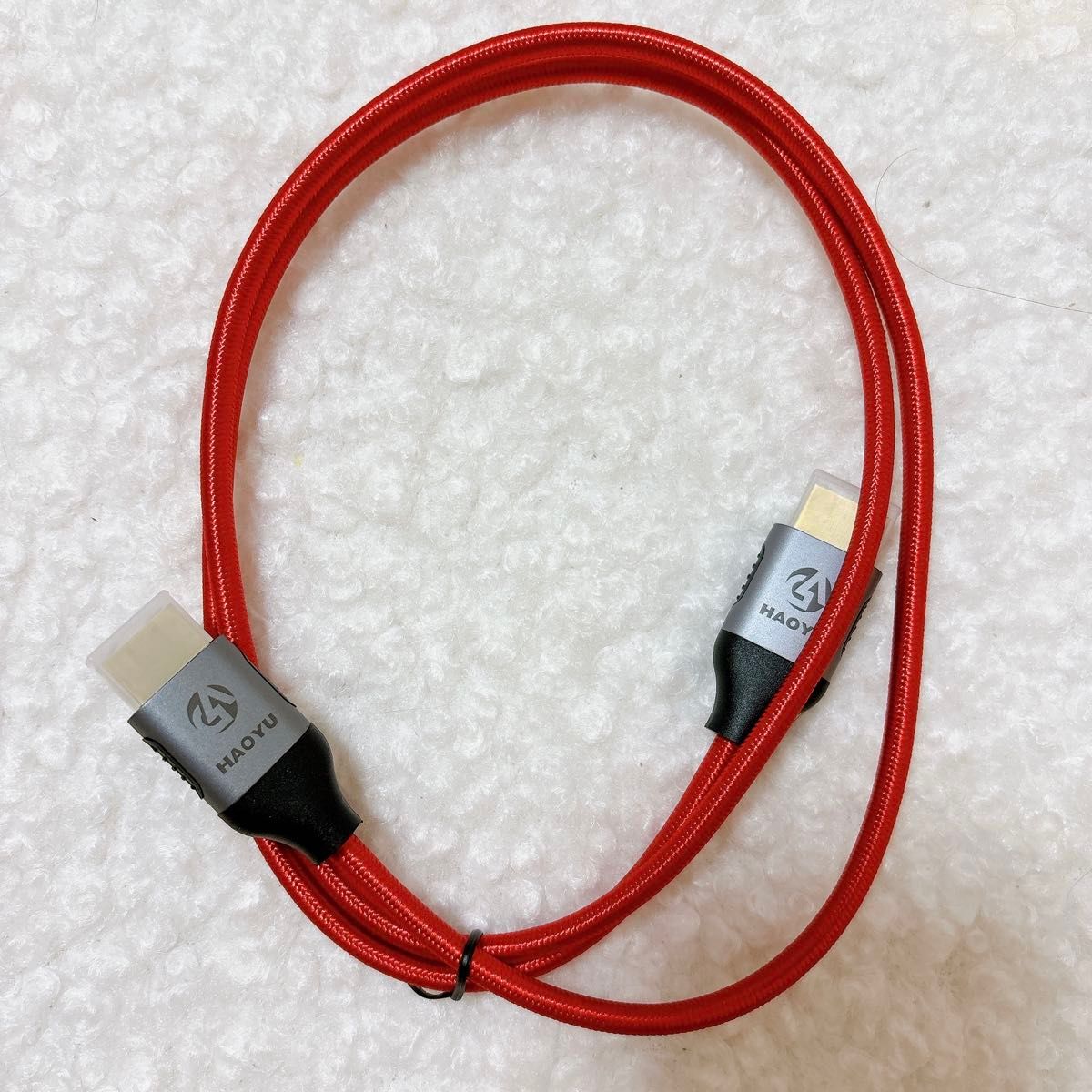 HDMI ケーブル 4K60Hz 1M レッド 赤