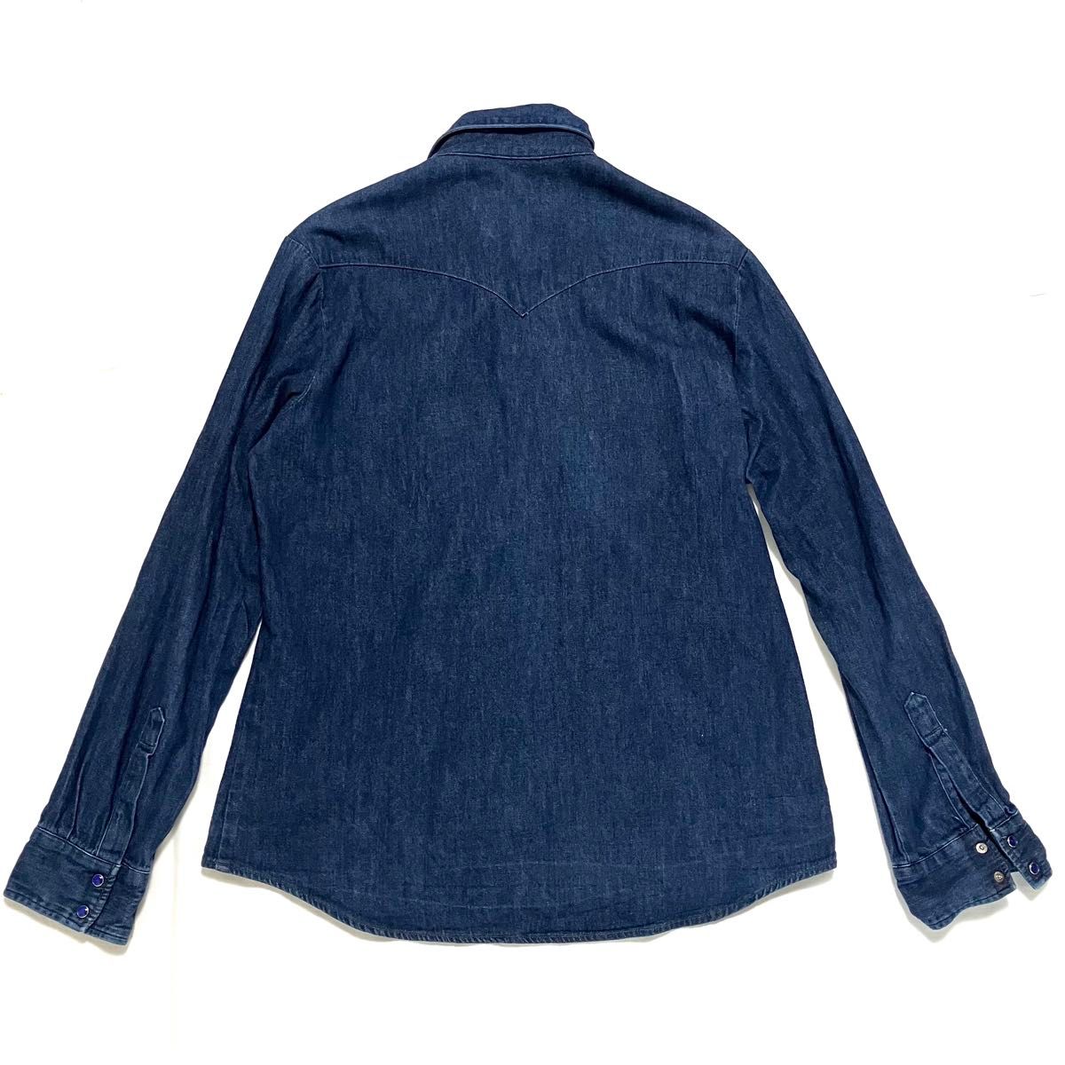BLUE BLUE  コバルトスナップデニムウエスタンシャツ　サイズ4  日本製