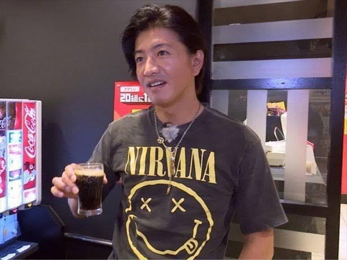 木村拓哉 着用 NIRVANA ニルヴァーナ 古着Tシャツ 古着 バンドTシャツ キムタク カートコバーン 90s ビンテージ