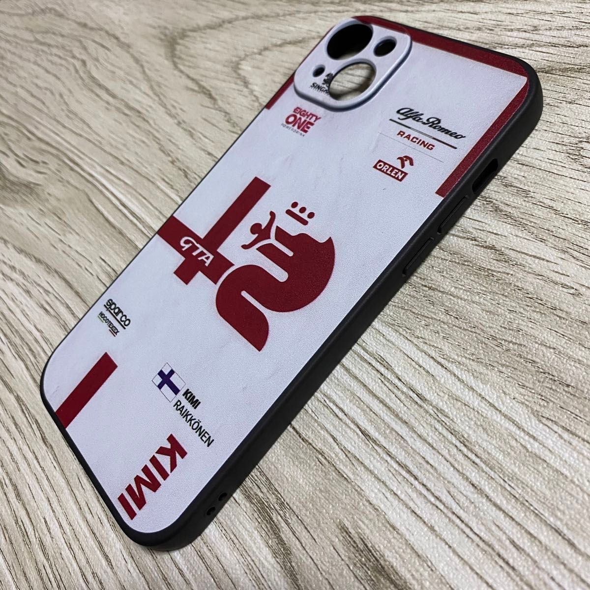 キミ・ライコネン レーシング スーツ iPhone 14 Plus ケース F1 アルファロメオ