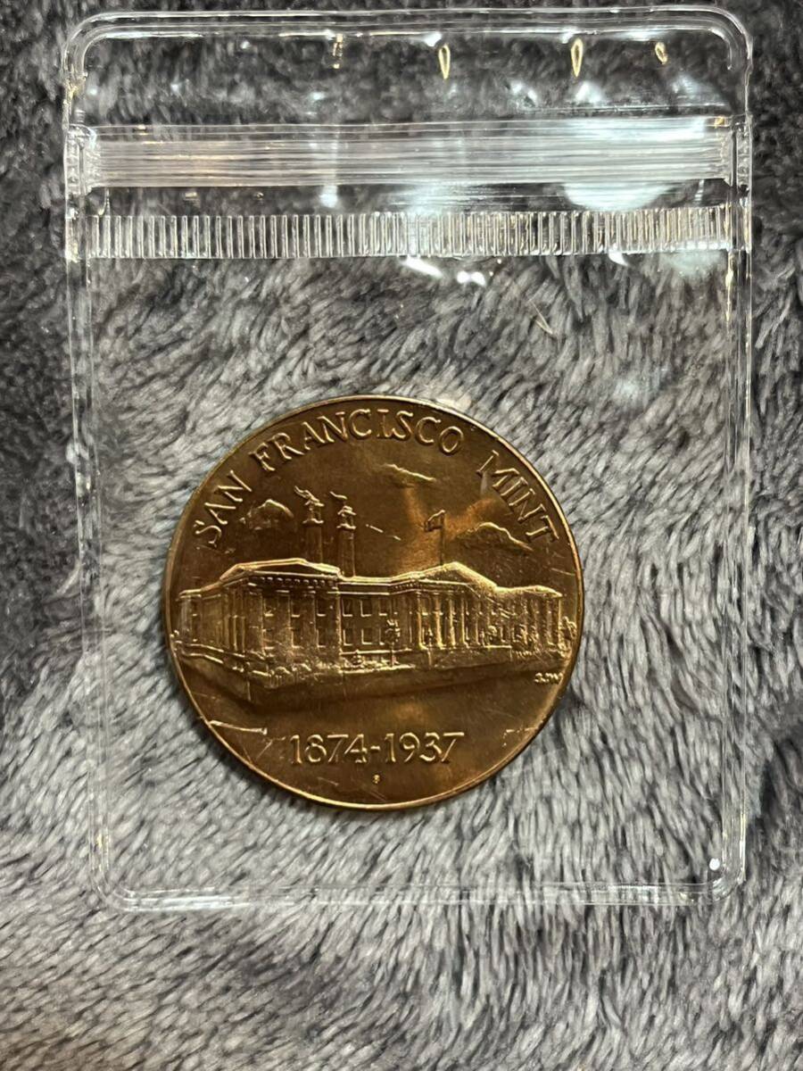 『雑貨販売』アメリカ サンフランシスコ造幣局 財務省 記念カリフォルニアメダルの画像2