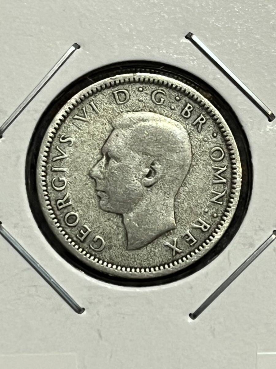 ジョージ6世　6ペンス銀貨　1944年　イギリス_画像2