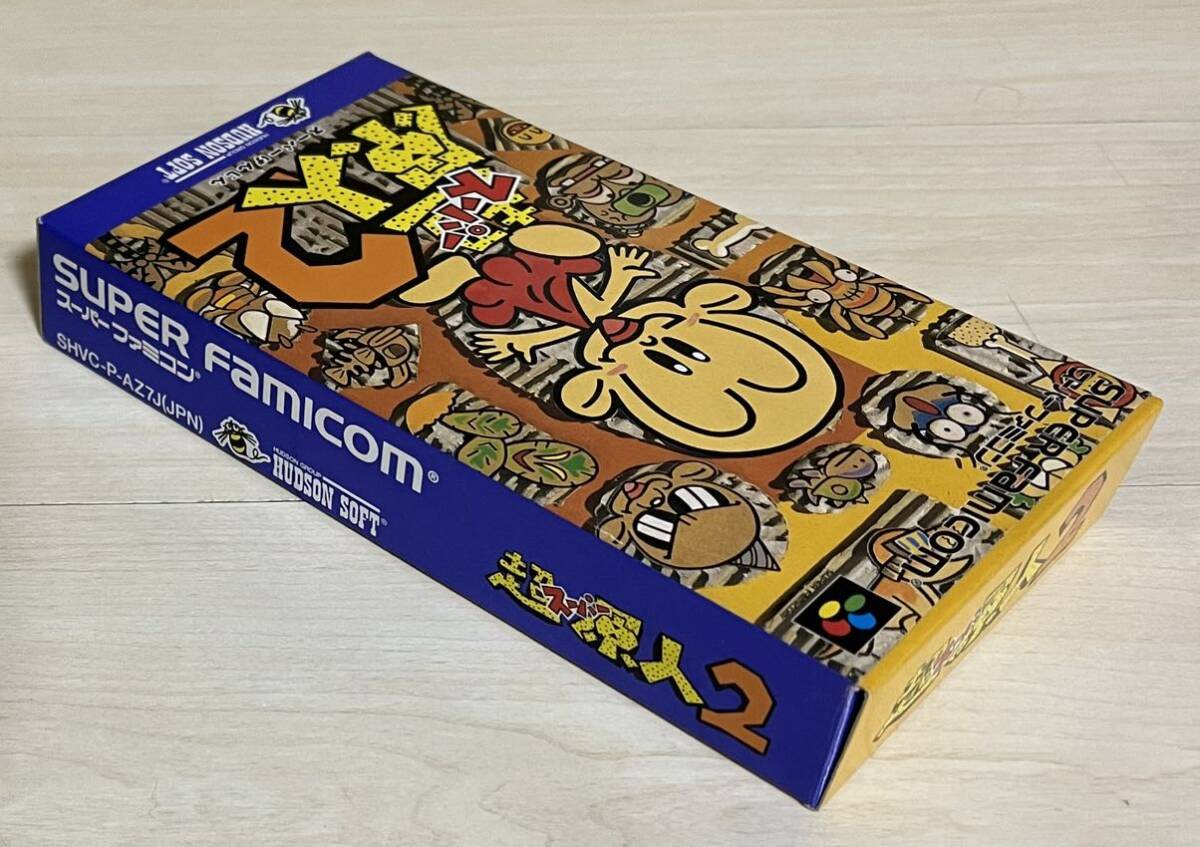 箱付美品★SFC スーパー原人2 任天堂スーパーファミコンソフト 取扱説明書あり HUDSON SOFT_画像3