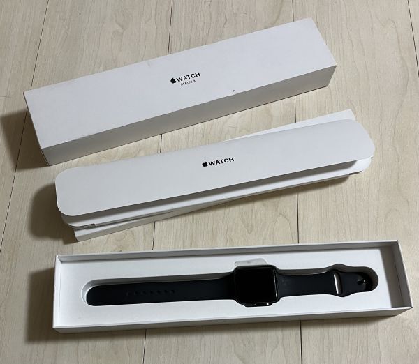 Apple Watch Series 3* box * instructions attaching junk treatment Apple watch present condition goods 