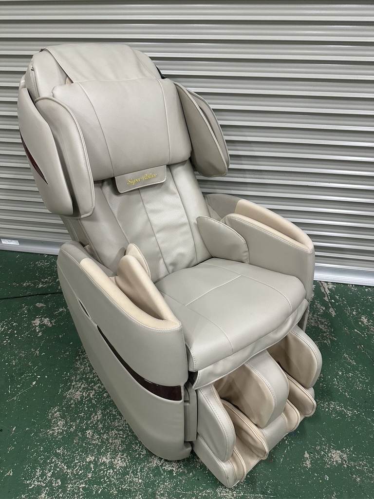 D0002 直接引き取り限定 美品 FUJIIRYOKI Super Relax JT-FJ120 家庭用 電気マッサージ器 スーパーデラックス ベージュの画像1