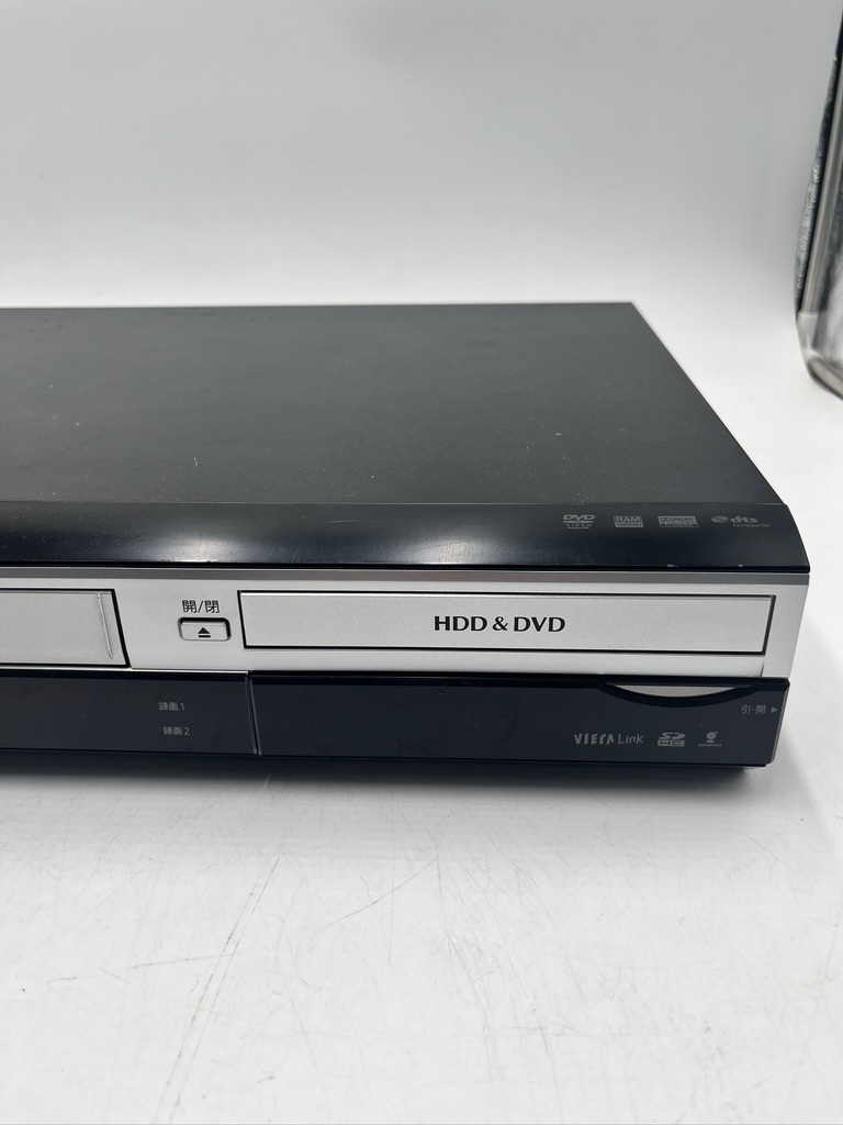 t0568 Panasonic 2チューナー DVDレコーダー VHSビデオ一体型 DIGA DMR-XW200V HDD搭載 250GB 通電OK 動作確認OKの画像4