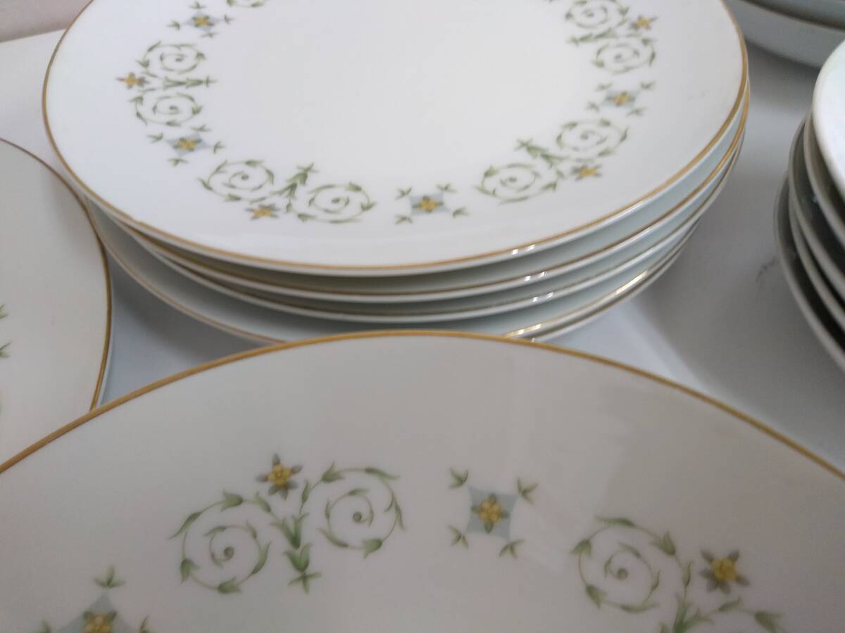 ノリタケ gloria 1251C4&2 グロリア Noritake 月桂樹 プレート カップ お皿 スープ セット_画像6