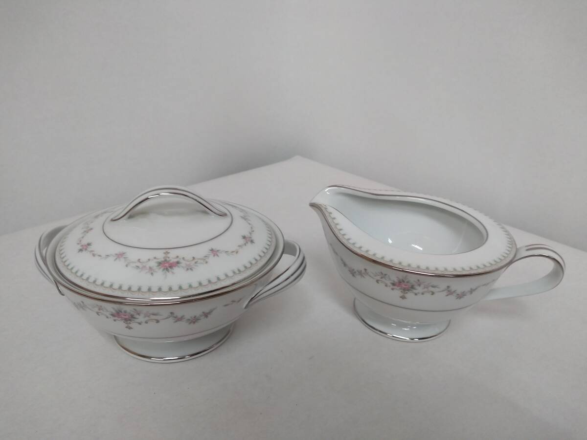 ノリタケ FAIRMONT 6102 セット 1273A4&4 DESIGN PAT 花柄 食器 スープ蓋付カップ カレーポット フェアモント_画像1