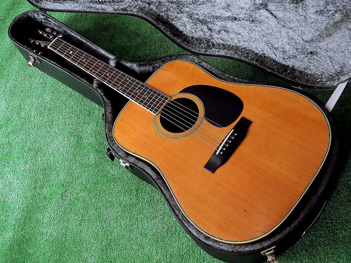 即決 MORRIS SPECIAL 35 希少モデル モーリス日本製1970年代アコースティックギター 3ピースバック仕様 アコギ用ハードケース付属_画像1