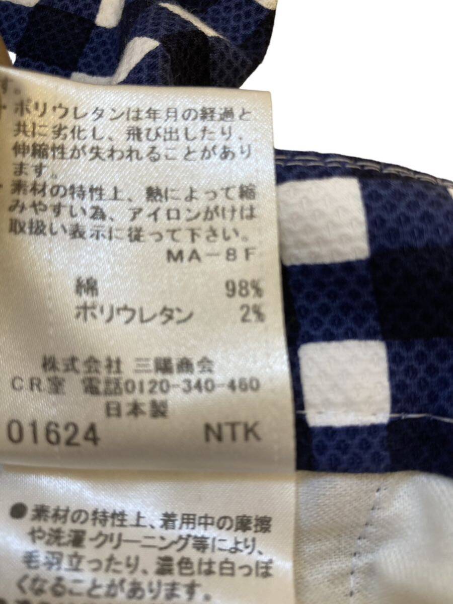 【新品未使用 即日発送】バーバリー ブルーレーベル クロップド チェック柄 コットン パンツ カプリ BURBERRY BLUELABEL_画像3