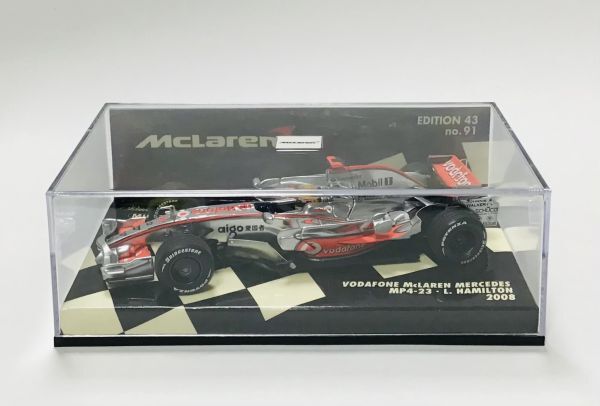 ○ MA109 PMA ミニチャンプス 1/43 マクラーレン メルセデス MP4-23 L.ハミルトン Vodafone MCLAREN Mercedes 2008の画像1