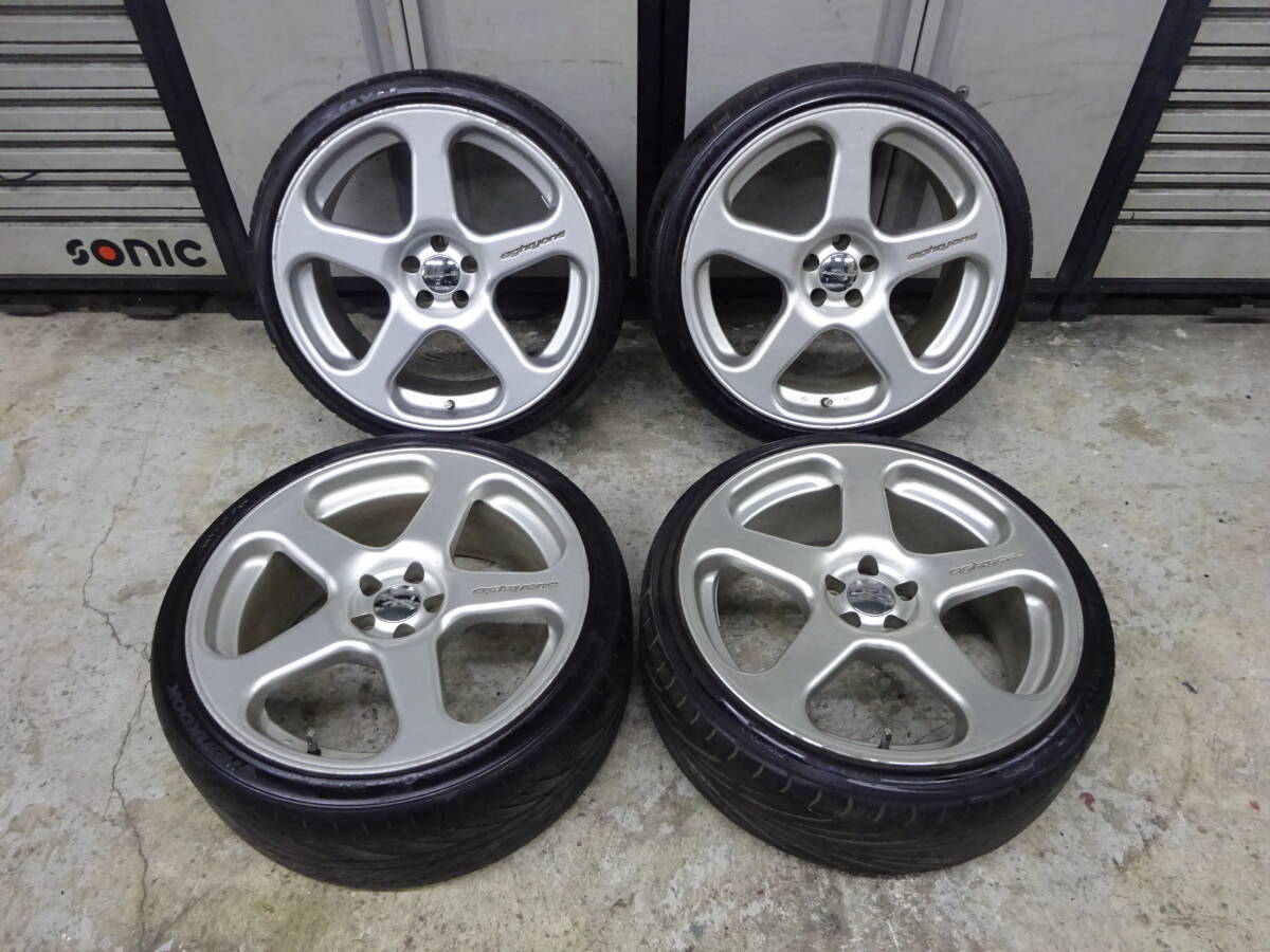 Eightyone RENN エイティワン レン＋225/35R19＆235/35ZR19 4本セット PCD100 5H USDM JDM 絶版 希少 VW ゴルフの画像1