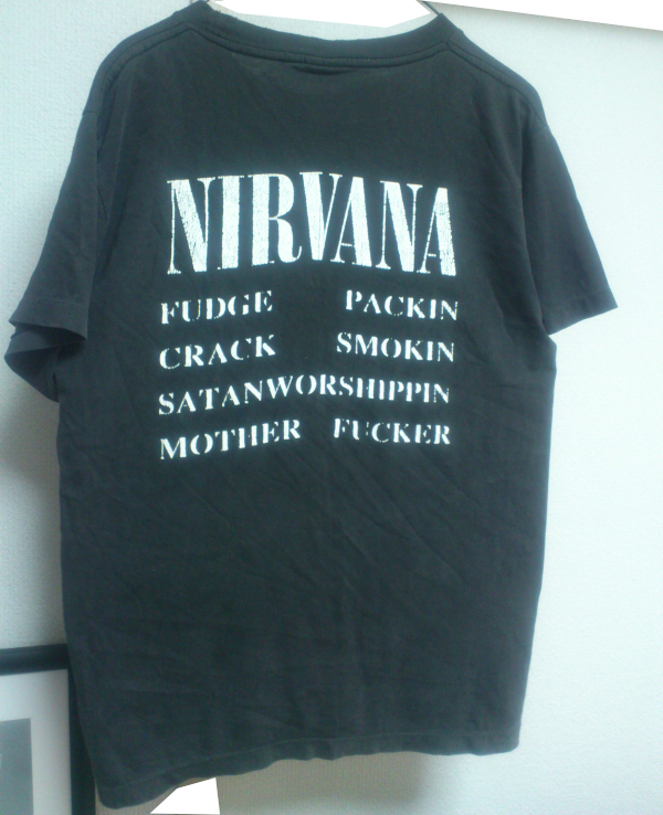 NIRVANA tシャツ 90s 当時もの VESTIBULE サークルT シングルステッチ || 90年代 ニルヴァーナ ヴィンテージ の画像2