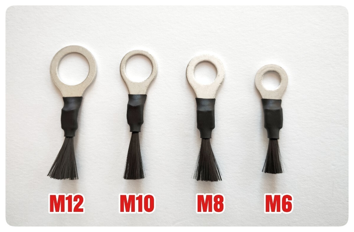 カーボン放電索　10個　M6・M8・M10・M12　カーボンスタティックディスチャージャー　除電/放電/エコ/燃費/静電気除去　