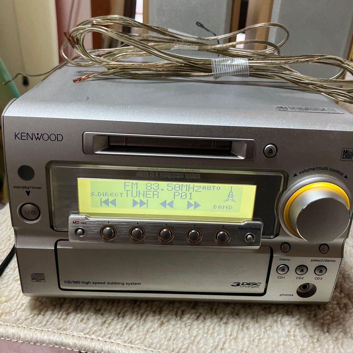 KENWOOD ケンウッドCD MD コンポ _画像1