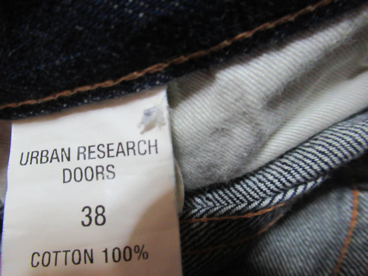  сделано в Японии Urban Research дверь z красный уголок cell biji. fly Denim брюки 38