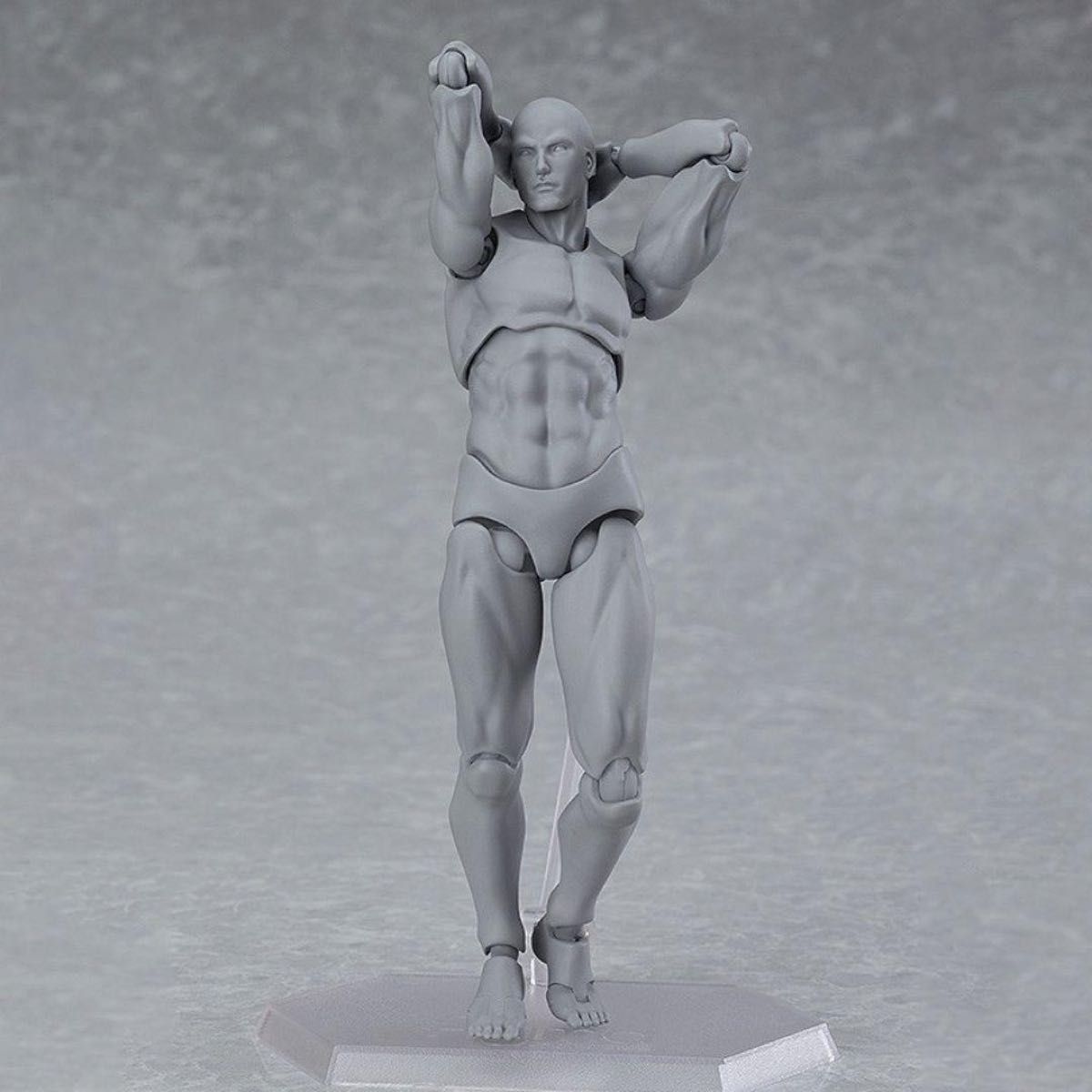 デッサン人形 男性 グレー デラックスセット デッサンモデル 人体模型 画材