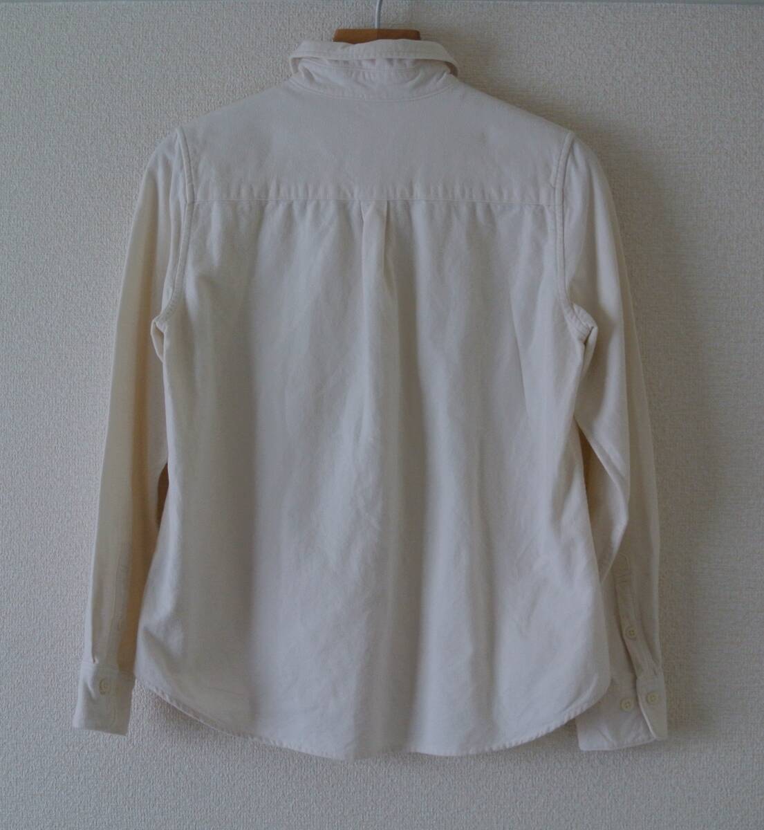 送料込 無印良品 ネルシャツ MUJI キナリ Sサイズの画像2