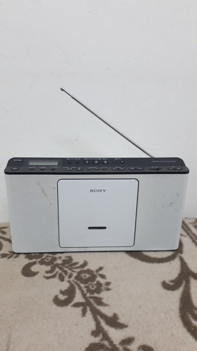 [ Junk ]CD radio Sony ZS-E80 personal audio system black 2019 year made single 3 battery SONY digital music Hachioji city receipt OK